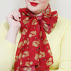The Satisfied Squirrel Large Neck Scarf