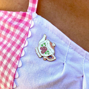 Erstwilder Traditional Teapot Enamel Pin EP0007-8020