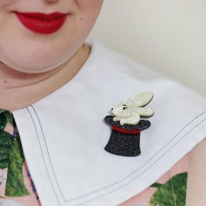 Erstwilder Trixie Bunny Honey Brooch BH5649-7080