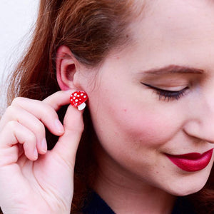 Erstwilder Twinning Toadstools Stud Earrings E7103-1080