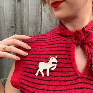 Erstwilder Ula the Unicorn Brooch BH5611-1080