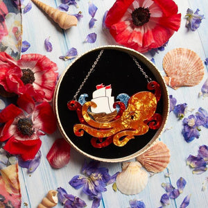 Erstwilder What's Kraken Necklace N6630-6110