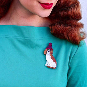 Erstwilder Wintertime Walkies Brooch BH7055-8090