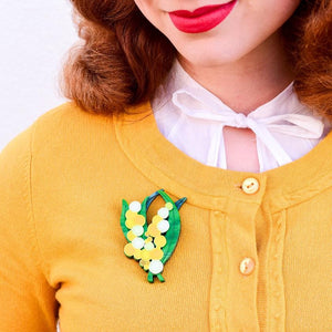 Erstwilder Woven Wattle Brooch BH5762-4060