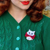 Wrapped Up in Love Kitten Brooch