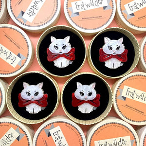 Erstwilder Wrapped Up in Love Kitten Brooch BH6933-8010