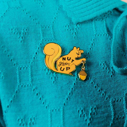 Erstwilder Nut Givin' Up Enamel Pin EP0121-6100