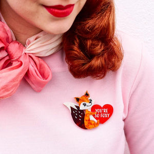 Erstwilder You're So Foxy Brooch BH6985-6180