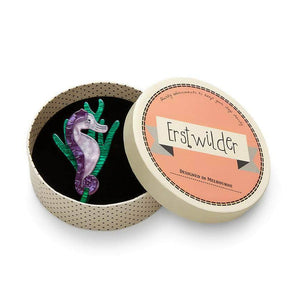 Erstwilder Sandy the Shy Seahorse Brooch BH5747-5040