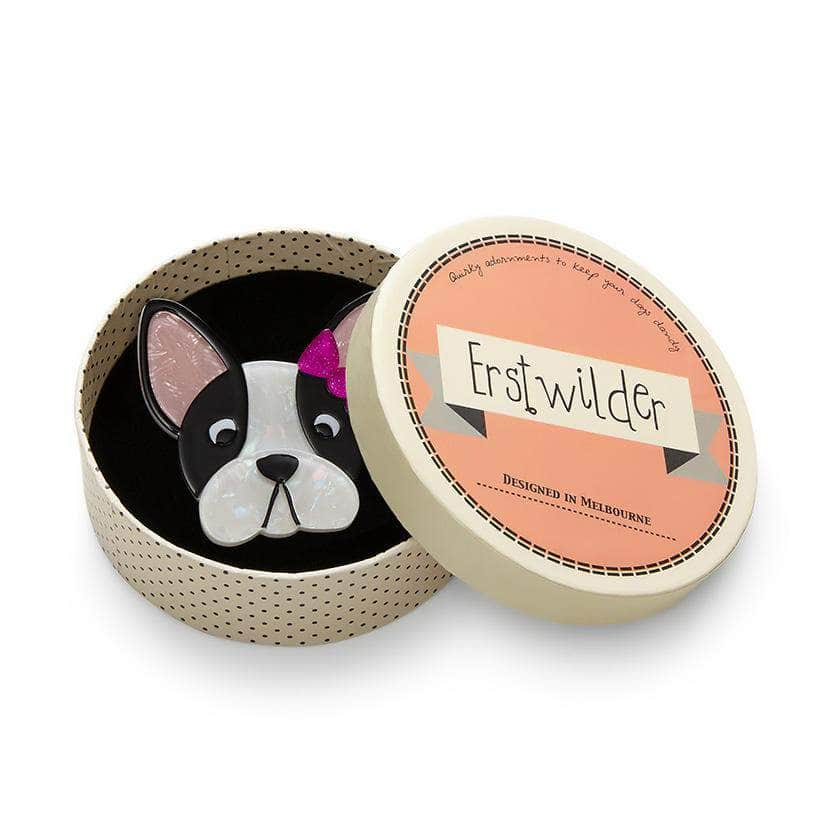 Erstwilder Felicia the Frenchie Dog Brooch BH5632-8050