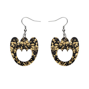 Erstwilder Essentials Tulip Chunky Glitter Drop Earrings - Yellow EE1015-CG6000