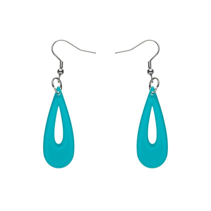 Erstwilder Essentials Rain Drop Bubble Resin Drop Earrings - Teal EE1016-BU4400