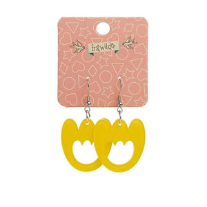 Erstwilder Essentials Tulip Bubble Resin Drop Earrings - Yellow EE1015-BU6000