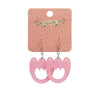 Tulip Bubble Resin Drop Earrings - Pink