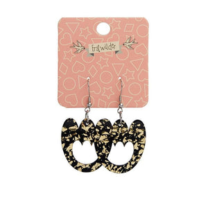 Erstwilder Essentials Tulip Chunky Glitter Drop Earrings - Yellow EE1015-CG6000