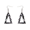 Erstwilder Essentials Tree Chunky Glitter Resin Drop Earrings - Holographic Silver EE1010-CG7200