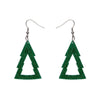 Erstwilder Essentials Tree Glitter Drop Earrings - Green EE1010-SG4000