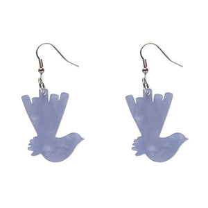 Erstwilder Essentials Wagtail Ripple Resin Drop Earrings - Blue EE1024-R3000