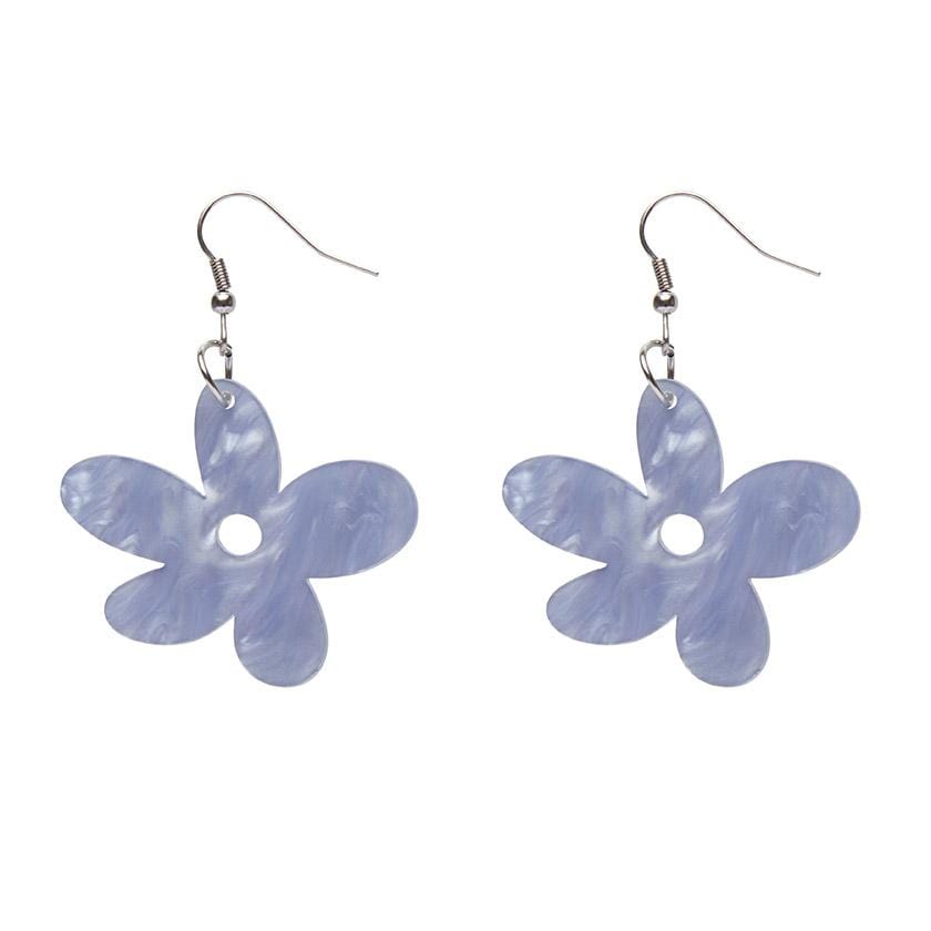 Erstwilder Essentials Flower Ripple Resin Drop Earrings - Blue EE1023-R3000