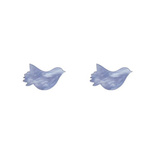 Erstwilder Essentials Bird Ripple Resin Stud Earrings - Blue EE0015-R3000