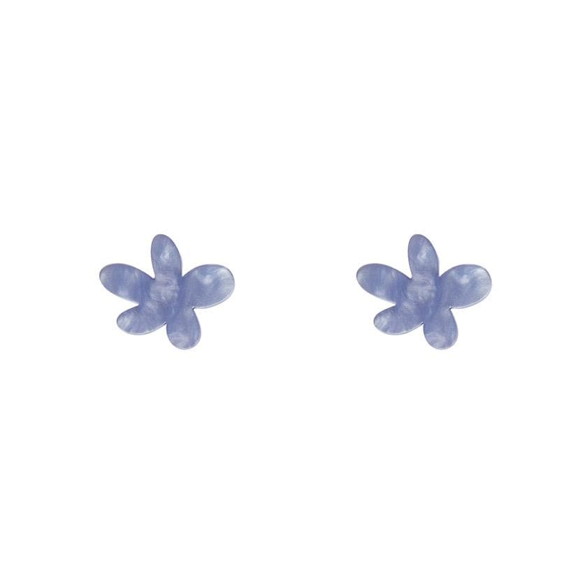 Erstwilder Essentials Flower Ripple Resin Stud Earrings - Blue EE0016-R3000