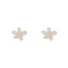 Erstwilder Essentials Flower Ripple Glitter Resin Stud Earrings - Cream EE0016-RG8100