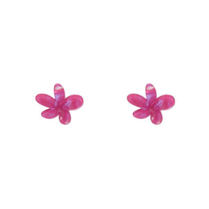 Erstwilder Essentials Flower Textured Resin Stud Earrings - Fuchsia EE0016-T2300