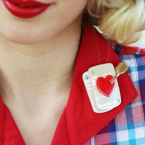 Erstwilder Ace's High Brooch BH6608-8010