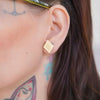 Erstwilder Essentials Diamond Bubble Resin Stud Earrings - Light Yellow EE0003-BU6700