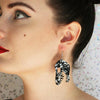 Erstwilder Essentials Fossil Chunky Glitter Resin Drop Earrings - White EE1018-CG8000