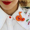 Erstwilder Jake the Snake Brooch BH6600-6100