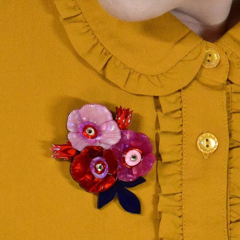 Erstwilder Call Me the Wild Rose Brooch BH7275-1020