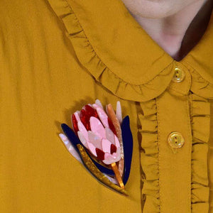 Erstwilder Cheer for Protea Brooch BH7270-2110