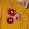 Wild Rose Bouquet Brooch Set