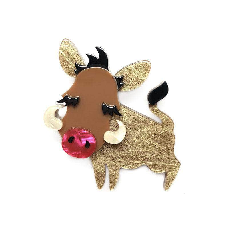 Erstwilder Young Warthog Brooch BH6716-9000