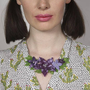 Erstwilder Gloriosa Bluebell  Necklace N6003-5040