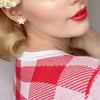 Star Glitter Resin Stud Earrings - White