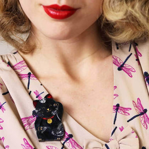 Erstwilder Neko the Beckoner Brooch BH6538-7065