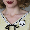 Erstwilder Pepita the Polite Panda Brooch BH5138-8070
