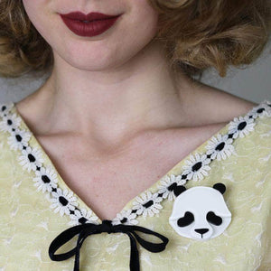 Erstwilder Pepita the Polite Panda Brooch BH5138-8070