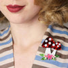 Forest Fun Guy Brooch