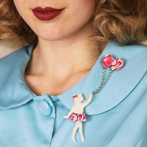 Erstwilder Bev and the Flying Balloon Brooch BH4063-2082