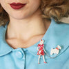 Walking Wonders Brooch