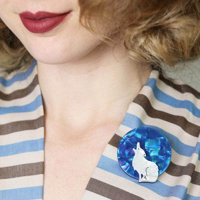 Erstwilder Howling at the Moon Brooch BH5774-3080
