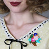 Naughty Nectar Nibbler Brooch