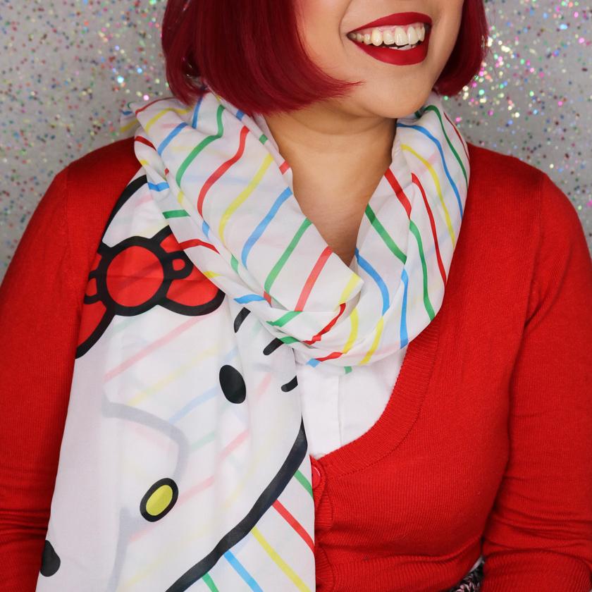 Erstwilder Hello Kitty Rainbow Large Neck Scarf SC1051-8001