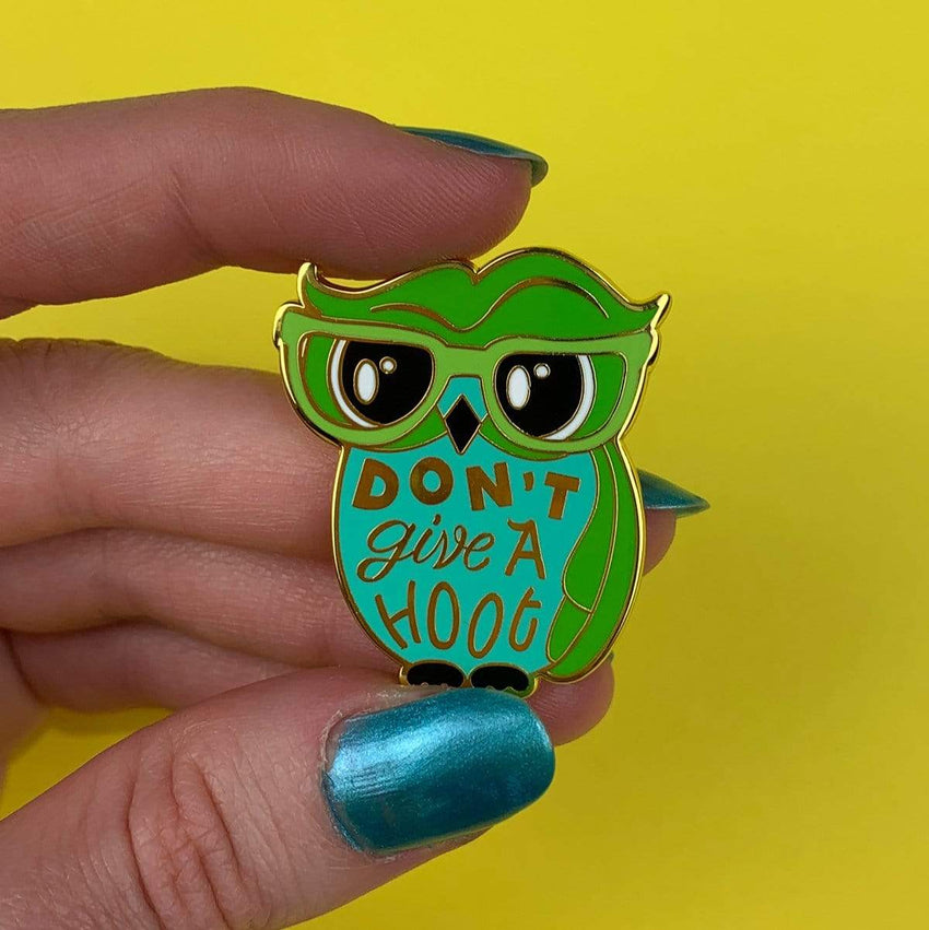 Erstwilder Don't Give a Hoot Enamel Pin EP0117-4043