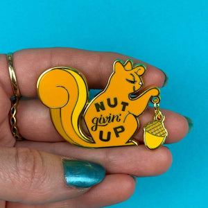 Erstwilder Nut Givin' Up Enamel Pin EP0121-6100