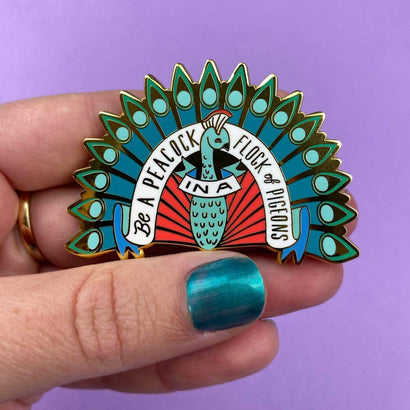 Erstwilder Be a Peacock Enamel Pin EP0113-0001