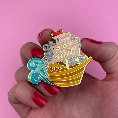 Erstwilder Let's Set Sail Enamel Pin EP0116-0100